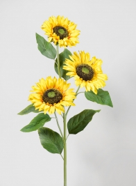 38in Yellow Sunflower Stem