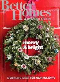better homes and gardens december 2013 cover