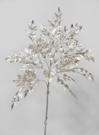 38in Metallic Champagne Leaf Branch