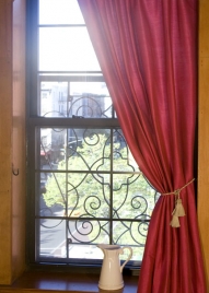 52 x 102in Fuchsia Poly-Dupioni Curtain Panel