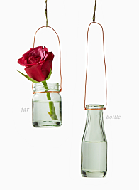 Mexican Green Hanging Bud Vases
