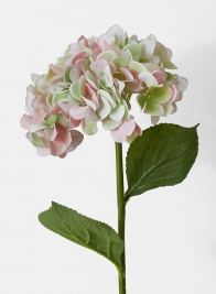 pink and green hydrangea silk flowers