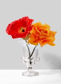 Small Classic Urn Glass Vase, Set of 4