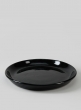 Glossy Black Ceramic Saucers