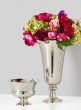 nickel bowl pedestal vase
