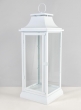 25in White Hampton Lantern