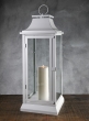 25in White Hampton Lantern