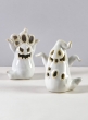 5 1/4in Spooky Porcelain Mini Ghost With LED Light, Set of 2