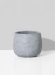 grey cement fishbowl vase