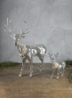 20in Silver Standing Deer