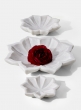 12in White Marble Lotus Flower