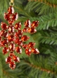 Acrylic Red Stone Hanging Snowflake