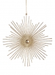 6 ½in Champagne Gold Glitter Starburst Ornament