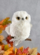 Mini White Hanging Owl