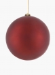 7 ¾in (200mm) Matte Red Plastic Ornament Ball