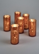 2x4 Antique Copper Cylinders, Set of 6
