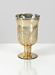 6in Gold Etched Goblet Vase