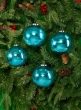4in & 6in Antique Aqua Glass Ball Ornaments