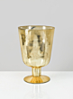 6 x 8 ½in Antique Gold Pedestal Vase