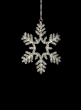 glass beaded snowflake Christmas ornament