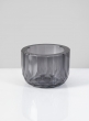 4in Spray Grey Glass Crystal Bowl