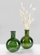 Green Deco Glass Vase, Set of 2