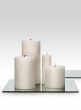 4 x 9in White Pillar Candle
