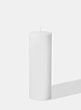 2 x 6in White Pillar Candle