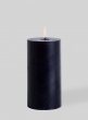 3 x 6in Black Pillar Candle