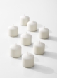 2 x 2in White Pillar Candle, Set of 8