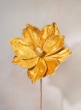 Flocked Gold Magnolia Pick