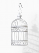 small white vintage outdoor wedding birdcage