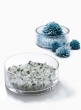 White Frost & Blue Frost Mix Glass Beads