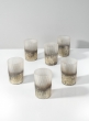 3in Ombre Gold Frost Glass Votive Holder, Set of 6