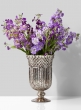 Antique Silver Mercury Glass Pedestal Vase, 5½ x 9in