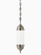 hammered pewter glass hanging lamp
