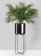 Black Nickel Soho Planters With Stand