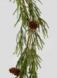 80in Norfolk Pine Garland With Pine Cones