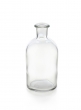 Clear Medicine Bottle Bud Vase, Set of 6