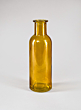 Amber Glass Bottle Bud Vases, Set of 6