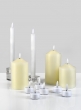 9in Tall Willow L.E.D. Flame Wax Taper Candle, Set of 2