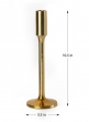 Alsace Shiny Gold Candlestick, 10 ½in