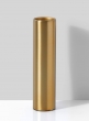 Bretagne Matte Gold Steel Cylinder Vase, 8in H