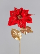 26in Red Poinsettia Spray