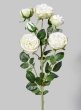 30in Blooming White Roses Spray