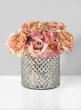 Antique Silver Hobnail Vases