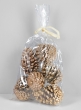 Large Golden Pinecone, Set of 6