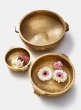 15 ¾in Antique Brass Handi Bowl