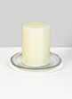 5in Pillar Candle Plate, Set of 4