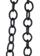 67in Black Glittered Link Garland